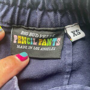 Big Bud Navy Pencil Pants XS